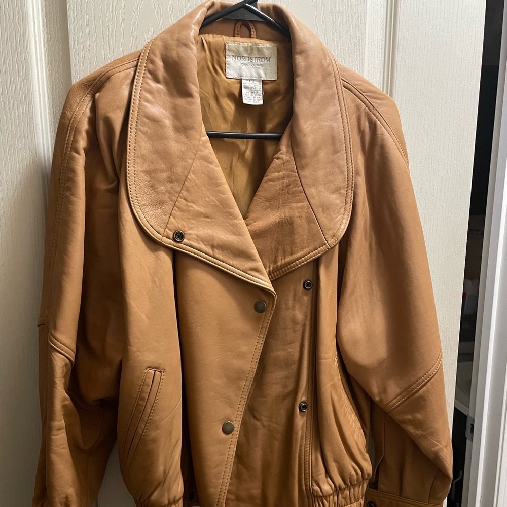Retro Nordstrom Town Square leather jacket